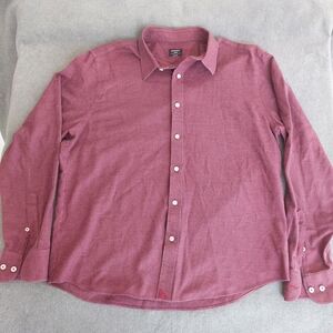 UNTUCKit Veneto Blackberry Long Sleeve Shirt Large Regular Fit Wrinkle-Free